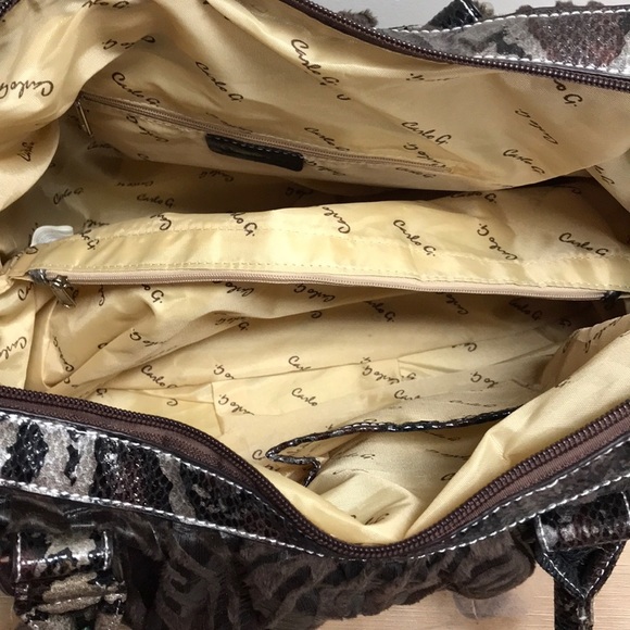 Carlo G Brown Handbag - Picture 6 of 8